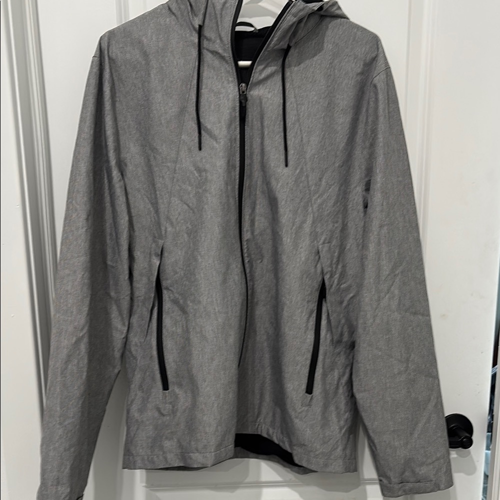 Men's Gray Hooded Jacket